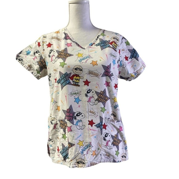 Peanuts Tops - Peanuts Medical scrub top  sz xs